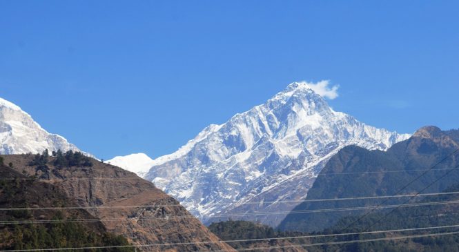 म्याग्दीको अन्नपूर्ण गाउँपालिका–३, दानाबाट देखिएको अन्नपूर्ण हिमाल